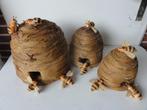 set a 3 bijenkorven met bijen ter decoratie, Verzenden