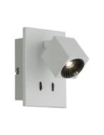 Design wandlamp cq spotje, Ophalen of Verzenden, Nieuw, Glas, Geschuurd blank metaal