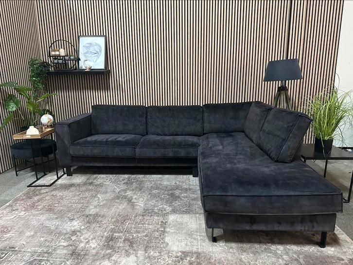 “GRATIS LEVERING” Prachtige velvet hoekbank! 260x210, Huis en Inrichting, Banken | Bankstellen, Zo goed als nieuw, Hoekbank, Vierpersoons of meer