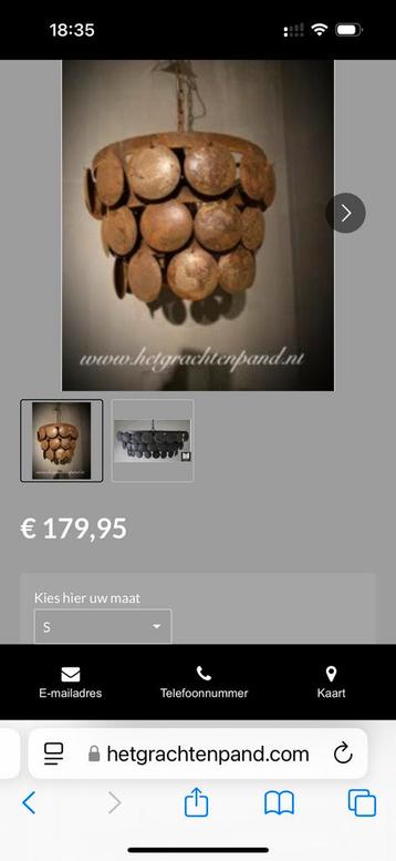 Roestige hang lamp Jan interieur