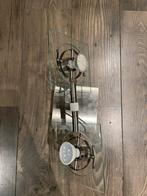 IKEA Fuga Plafondlamp met 2 Spotjes, Ophalen, Zo goed als nieuw, Metaal