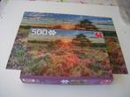 Jumbo Puzzel Heide bij zonsondergang 500 stuks, Ophalen of Verzenden, 500 t/m 1500 stukjes, Gebruikt, Legpuzzel