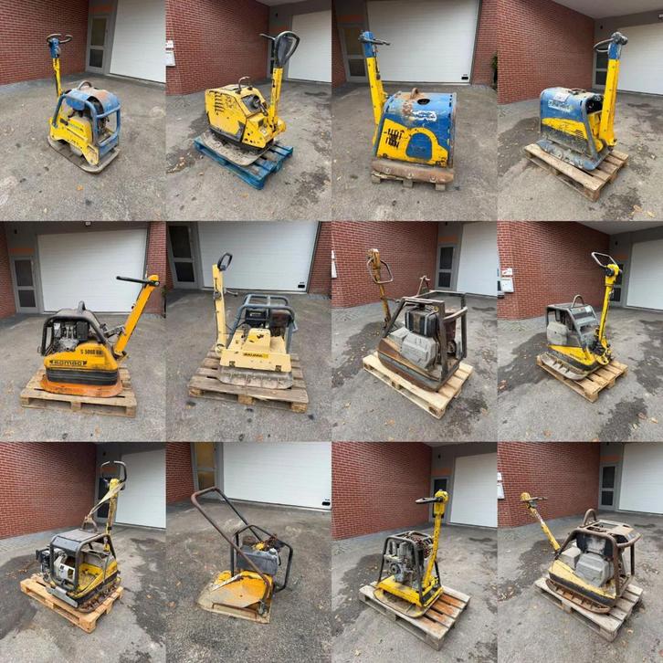 verschillende Trilplaten - Wacker/Samac/Baumax/Weber/Bomag, Zakelijke goederen, Machines en Bouw | Overig