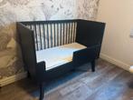 Kidsmill Sixties 60x120 Combi Ledikant/Peuterbed Zwart, Ophalen, Zo goed als nieuw, Ledikant