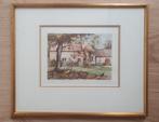 aquarel door kunstenaar Veder, het huis van Millet, Ophalen of Verzenden