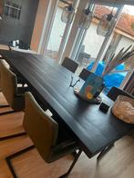 Tafel zwart, Huis en Inrichting, Tafels | Eettafels, Gebruikt, 100 tot 150 cm, Eikenhout, 200 cm of meer