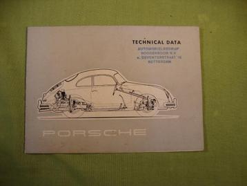 PORSCHE 356 TECHNICAL DATA FOLDER PORSCHE 356 FOLDER beschikbaar voor biedingen
