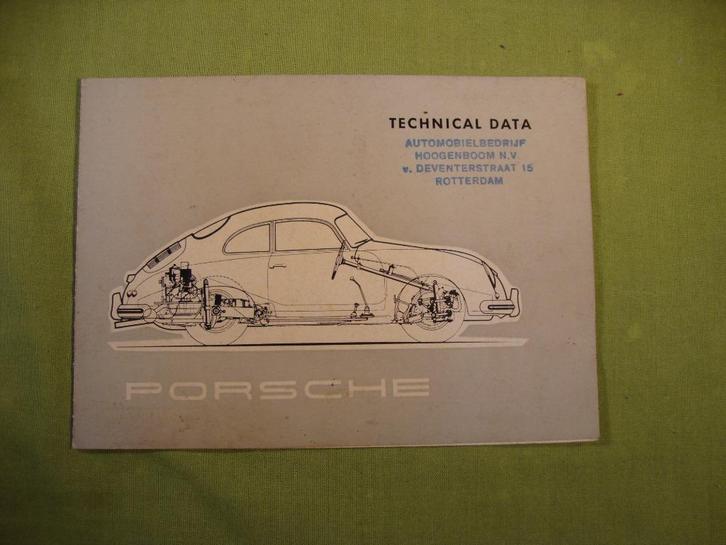 PORSCHE 356 TECHNICAL DATA FOLDER PORSCHE 356 FOLDER, Boeken, Auto's | Folders en Tijdschriften, Gelezen, Porsche, Verzenden