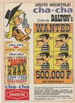 Retro reclame 1972 Parein Cha-Cha Dalton's Lucky Luke beloni, Verzamelen, Ophalen of Verzenden, Overige typen