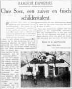 Chr. Soer (1882 - 1961) - Figuur in straatje bij klooster, Ophalen of Verzenden