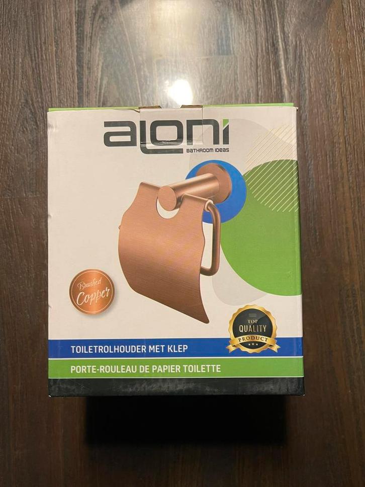 Aloni toiletrolhouder koper/brons, Doe-het-zelf en Verbouw, Sanitair, Zo goed als nieuw, Toilet, Koper, Ophalen of Verzenden