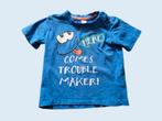 BABYCLUB blauw T-shirt met opdruk maat 86 ~ MP3008, Kinderen en Baby's, Babykleding | Maat 86, Gebruikt, Babyclub, Ophalen of Verzenden