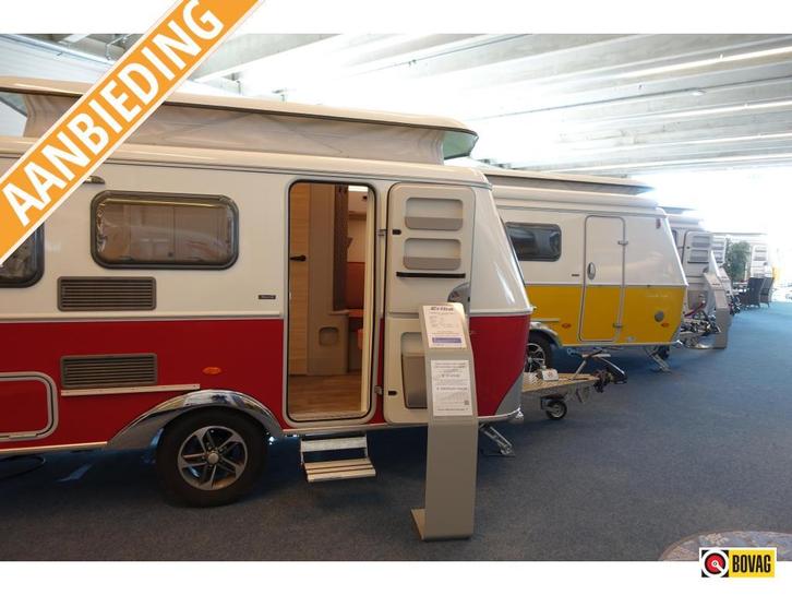 Eriba Touring 530; Tango Red, Caravans en Kamperen, Caravans, Bedrijf, tot en met 3, 750 - 1000 kg, Standaardzit, Eriba, Dwarsbed