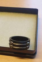 stoere zwarte/black titanium heren ring 10mm, Sieraden, Tassen en Uiterlijk, Ringen, Overige materialen, Verzenden, Zwart, Zo goed als nieuw
