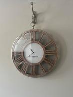 Wandklok Riverdale Luton silver wood 70 cm, Huis en Inrichting, Ophalen of Verzenden, Zo goed als nieuw, Staande klok