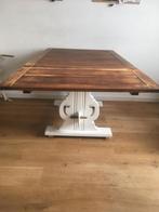 Grote eiken kloostertafel van 120cm uitschuifbaar tot 220 cm, Huis en Inrichting, Tafels | Eettafels, Ophalen, 200 cm of meer