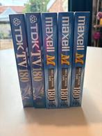 5x VHS-banden nieuw in seal – TDK & Maxell 180 minuten, Alle leeftijden, Ophalen of Verzenden, Zo goed als nieuw, Overige genres