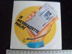 sticker ik microcassette phlips logo vintage, Verzenden, Zo goed als nieuw, Merk