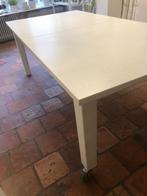 Witte tafel, 200 cm of meer, 100 tot 150 cm, Grenenhout, Modern