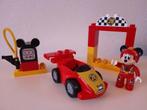 Duplo Mickey Mouse als autocoureur, Ophalen of Verzenden, Zo goed als nieuw, Duplo, Www.lego.com/nl-nl/service