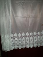 Vitrage voor vier ramen met mooie randbewerking, 200 cm of meer, Ophalen of Verzenden, Zo goed als nieuw, 200 cm of meer