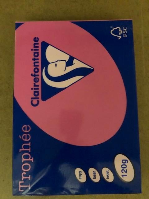 Trophée roze/fuchsia kopieerpapier 120 grams, 250 vel, Diversen, Papierwaren, Nieuw, Ophalen of Verzenden