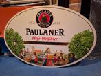 Emaillebord Paulaner, Verzamelen, Biermerken, Ophalen of Verzenden, Nieuw, Reclamebord, Plaat of Schild, Overige merken