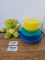 Tupperware saturnus bordjes set gekleurd, Huis en Inrichting, Keuken | Tupperware, Ophalen of Verzenden, Gebruikt, Groen, Bak of Kom