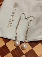 Real perls, silver earrings, Hangers, Nieuw, Ophalen of Verzenden, Met edelsteen