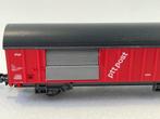 Roco 25168 NS PTT-Postwagon rood met grijze kopschotten, Hobby en Vrije tijd, Modeltreinen | N-Spoor, Overige merken, Gelijkstroom