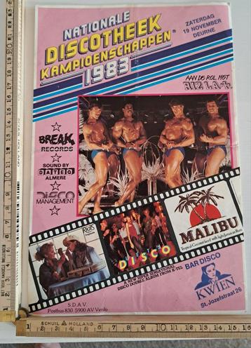 Grote vintage sticker the chipendales bodybuilding Malibu  beschikbaar voor biedingen