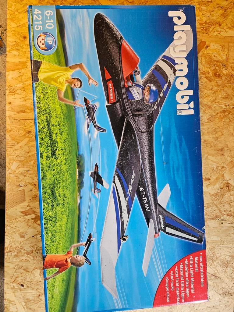 Playmobil Vliegtuig Jet-Team 4215 - Complete Set, Kinderen en Baby's, Speelgoed | Playmobil, Ophalen, Zo goed als nieuw, Complete set