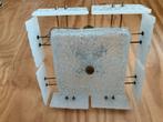 Bijzondere vintage hanglamp - glas /koper Italiaans ontwerp, Antiek en Kunst, Ophalen