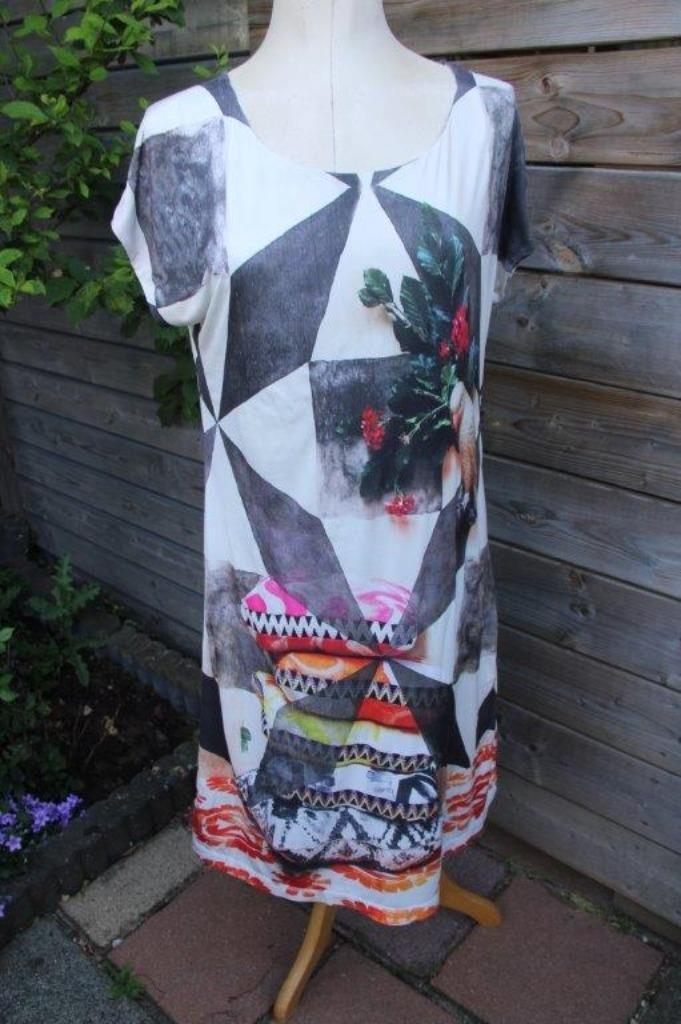 Jurk gekleurd Lizzy & Coco mt M/L 2 zijdig Vaste prijs, Kleding | Dames, Jurken, Zo goed als nieuw, Maat 38/40 (M), Overige kleuren