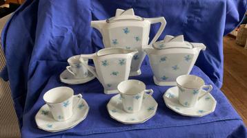 Antiek porseleinen koffie servies , S.I.P.  france. beschikbaar voor biedingen