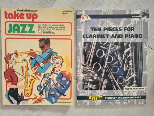 Diverse bladmuziek oa klarinet & jazz blaasinstrumenten, Muziek en Instrumenten, Bladmuziek, Gebruikt, Jazz, Piano, Klarinet, Ophalen of Verzenden