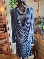 Magna jurk 56 58 grijs waterval, Kleding | Dames, Grote Maten, Ophalen of Verzenden, Zo goed als nieuw, Grijs, Jurk