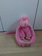 Roze slinger aap knuffel met lange armen, Ophalen of Verzenden, Zo goed als nieuw, Overige typen