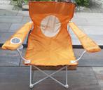 Oranje camping stoel met wit frame, Ophalen, Nieuw, Campingstoel
