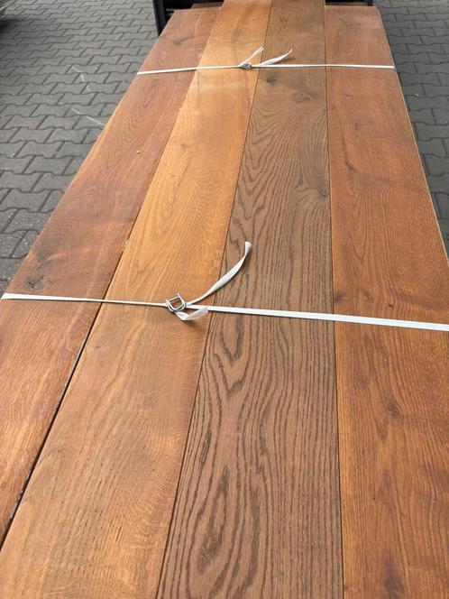 45 m2 massief eiken parketvloer . 18 cm breed 2 cm dik, Doe-het-zelf en Verbouw, Vloerdelen en Plavuizen, Gebruikt, Vloerdelen of -planken