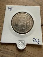1 gulden 1910 Wilhelmina, Postzegels en Munten, Munten | Nederland, 1 gulden, Zilver, Ophalen of Verzenden, Koningin Wilhelmina