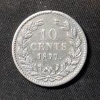 10 Cent 1877 Willem III, Koning Willem III, Verzenden, Zilver, 10 cent