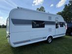Hobby 560 WFU prestige 2025 airco Luifel Airco Vastbed Nieuw, Caravans en Kamperen, Caravans, Vast bed, Rondzit, Hobby, 7 tot 8 meter