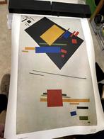 Poster schilderij Kasimir Malewitch - Suprematistisme, Rechthoekig Staand, Ophalen of Verzenden, Zo goed als nieuw, A1 t/m A3