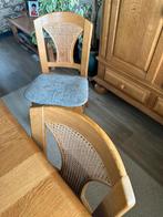 Eiken , eetkamerstoelen , 4stuks, Ophalen of Verzenden, Zo goed als nieuw, Bruin