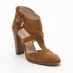San Marina suede pumps ALPA camel met ritssluiting maat 39, San Marina, Pumps, Bruin, Nieuw