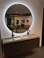 Koopje! Showroom badmeubel met betonnen blad 140 cm, Ophalen, 100 tot 150 cm, Nieuw, Minder dan 100 cm