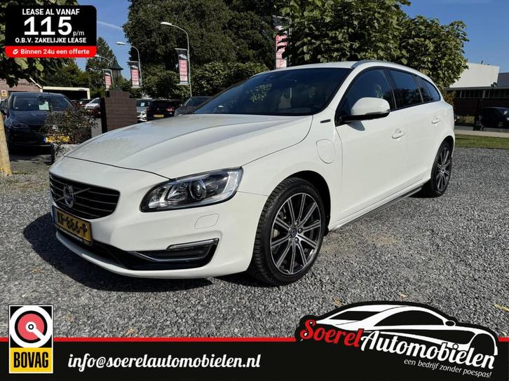 Volvo V60 2.4 D5 Twin Engine Special Edition leer automaat, Auto's, Volvo, Bedrijf, Te koop, V60, 4x4, ABS, Airbags, Airconditioning