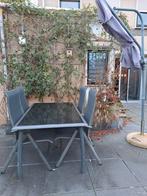 Gratis op te halen tuinset, 4 zitplaatsen, Gebruikt, Aluminium, Ophalen of Verzenden