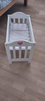 Houten Angeltoys poppen bedje met roze, Ophalen of Verzenden, Gebruikt, Babypop